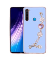 Xiaomi Redmi Note 8 Kılıf El Tutamaçlı Taka Kapak (Mor)