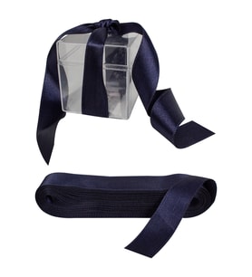 Saten Kurdele 2 CM 10 mt (Lacivert)