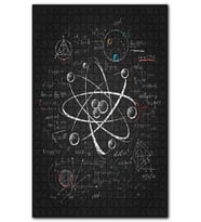 Cakapuzzle Atomik Araştırma Çizim Üzerinde Formüller Puzzle Yapboz MDF (Ahşap) (1000 Parça)