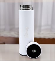 Kişiye Özel 500 ML Dereceli Termos (Beyaz)