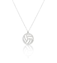 Voleybol Topu Gümüş Kolye (Gümüş)