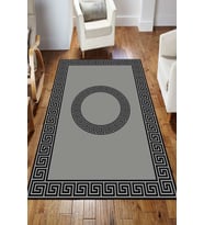 Dijital Kaymaz Taban Yıkanabilir Salon Halısı Mutfak Halısı Koridor Halısı Yolluk ND-HS-415 (Gri)