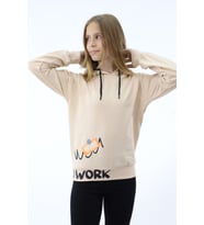 Toontoy Kız Çocuk Baskılı Sweatshirt (Bej)