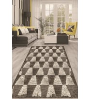 Dijital Kaymaz Taban Yıkanabilir Modern Renkli Salon Halısı Mutfak Halısı Yolluk ND-HT-116 (Vizon)