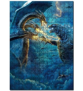 Cakapuzzle Godzilla Canavarların Kralı Film Görseli, Puzzle Yapboz MDF (Ahşap) (500 Parça)