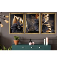Black Copper Plant Leaf (Gold)