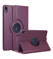 Microsonic Huawei MatePad 11 2023 Kılıf 360 Rotating Stand Deri Siyah (Mor)