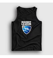Presmono Unisex Beyaz Logo Oyun Rocket League Atlet 491570tt (Siyah)