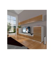 Decoraktiv Eko 9 Mdf Std Tv Ünitesi Tv Sehpası (Beyaz - Ceviz)