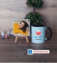 Sağlık Teknikeri Fotoğraflı Dekoratif Taş, Kupa Bardak Beyaz HediyeTıp Bayramı Hediyesi (Model 11)
