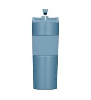 French Press Özellikli Çelik Termos 450 Ml ( Renk Seçenekli ) (Mavi)