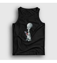 Presmono Unisex Beyaz Alien Roger Smith Dizi American Dad Atlet 299198tt (Siyah)