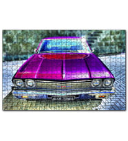 Cakapuzzle Klasik Chevrolet Chevelle Görseli  Puzzle Yapboz MDF (Ahşap) (500 Parça)