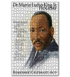 Cakapuzzle Martin Luther King ve Özlü Sözler Puzzle Yapboz MDF (Ahşap) (255 Parça)