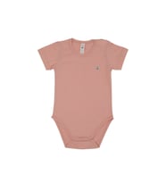 Omuz Çıtçıtlı Kısa Kollu Basic Body (Pembe)