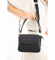  Just Polo Ayarlanabilir Uzun Askılı 4 Bölmeli Kadın Omuz Çantası 25x15cm MD2184 (Siyah)