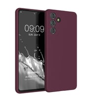 Microsonic Matte Silicone Samsung Galaxy A55 Kılıf Siyah (Mor)