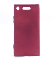 Sony Xperia XZ1 Kılıf Soft Mat Premier Case (Mürdüm)