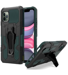 Apple Iphone 11 Pro Zırh Tank Kılıf Yüksek Koruma (Yeşil)