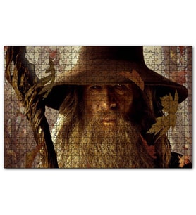 Cakapuzzle Yüzüklerin Efendisi Gandalf Yakın Plan  Puzzle Yapboz MDF (Ahşap) (1000 Parça)