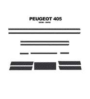 Meriç® Peugeot 405 Ön Torpido Kaplama Maun 12 Parça 1986-1992 (Karbon)