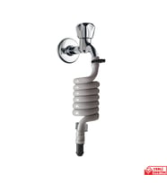 Plasyay Spiral Wc Taharet Hortumu Yeni Kelepçeli 1.5 Metre (Gri)