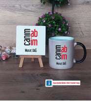 Abiye Hediye Dekoratif Taş, Kupa Bardak Kırmızı Hediye (Model 8)