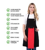 Star 2li Set ayar askılı mutfak önlüğü
