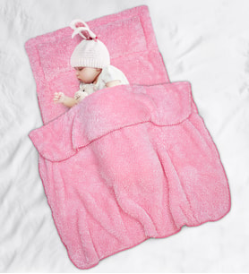 PANDAMKEE  Pelüş Uyku Seti (Pembe)