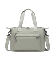 Smart Bags Ekstra Hafif Kumaş Kadın Omuz Çantası 3139 (Gri)