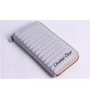 KİŞİYE ÖZEL WAVE MODEL TELEFON BÖLMELİ CÜZDAN (Gri)