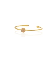 Kadir Jewellery Zirkon Taşlı Ayarlanabilir 22 Ayar Altın Kaplama Bilezik (Turuncu)