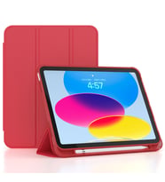 Apple iPad Air 11inç M2/M3 2025-2024 Kılıf TPU Kalem Bölmeli (Kırmızı)