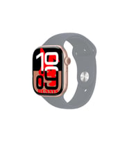 Apple iPhone 14 Uyumlu Açık Mavi Akıllı Saat Watch10 2025 Hediyeli AMOLED EKRAN (Pembe-Grı)