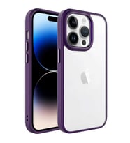 Apple iPhone 14 Pro Max Kılıf Zore Krom Kılıf (Koyu Mor)