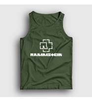 Presmono Unisex Sarı Logo V2 Rammstein Atlet 105868tt (Haki)