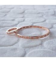 Taşlı Cartier Gümüş Kelepçe ve Yüzük Takım (Gümüş)