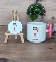 Ütopyalar Güzeldir Hediye Seti Kupa Bardak T Kulplu ve Anahtarlık Arkadaşa Sevgiliye Kardeşe Doğum Günü Hediyesi (Model 4)