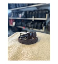 TRG 3,5 CM ÖRGÜ DESENLİ HAKİKİ DERİ KEMER (Kahverengi)