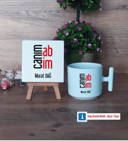 Abiye Hediye Dekoratif Taş, Kupa Bardak Kırmızı Hediye (Model 11)