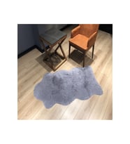 Rovigo Home Tüy Dökmez Tavşan Tüyü Post Halı Camel RVG6003TK 80x150 cm (Gri)
