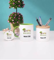 Orman Mühendisi Kupa Bardak Kırmızı Kalemlik ve Anahtarlık (Model 8)