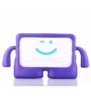 İPAD 5 6 Air AİR2 9.7 Tam Uyumlu Silikon Çocuk Tablet Kılıf (Mor)