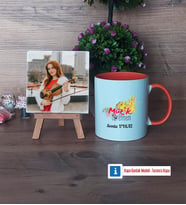 Müzik Öğretmeni Fotoğraflı Dekoratif Taş, Kupa Bardak Beyaz Hediye Öğretmenler Günü Hediyesi (Model 13)