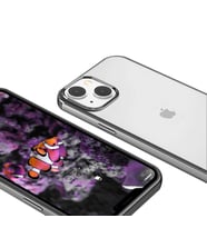 Apple iPhone 13 Mini Kılıf Kenarları Renkli Lüx Pixel Kapak (Siyah)