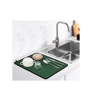 Bulaşık Kurutma Matı Bulaşık Matı 35x45 (Yeşil)