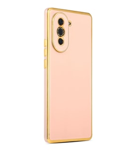 Huawei Nova 10 Pro Kılıf Zore Bark Kenarları Altın Renk Kılıf (Rose)