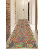Dijital Baskılı Kaymaz Taban Yıkanabilir Modern Yolluk Ve Koridor Halısı NDU-HT-645 (Sarı)