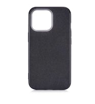 iPhone 13 Pro Kılıf Simli Renkli Silikon (Siyah)