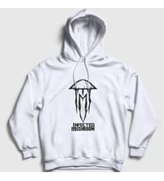 Presmono Unisex Beyaz Logo Müzik Infected Mushroom Kapüşonlu Sweatshirt 510709tt (Beyaz)